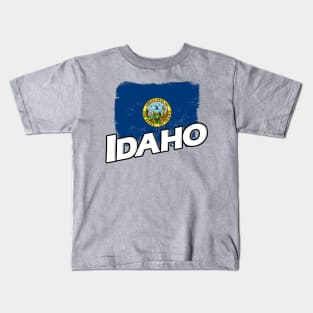 Idaho flag Kids T-Shirt